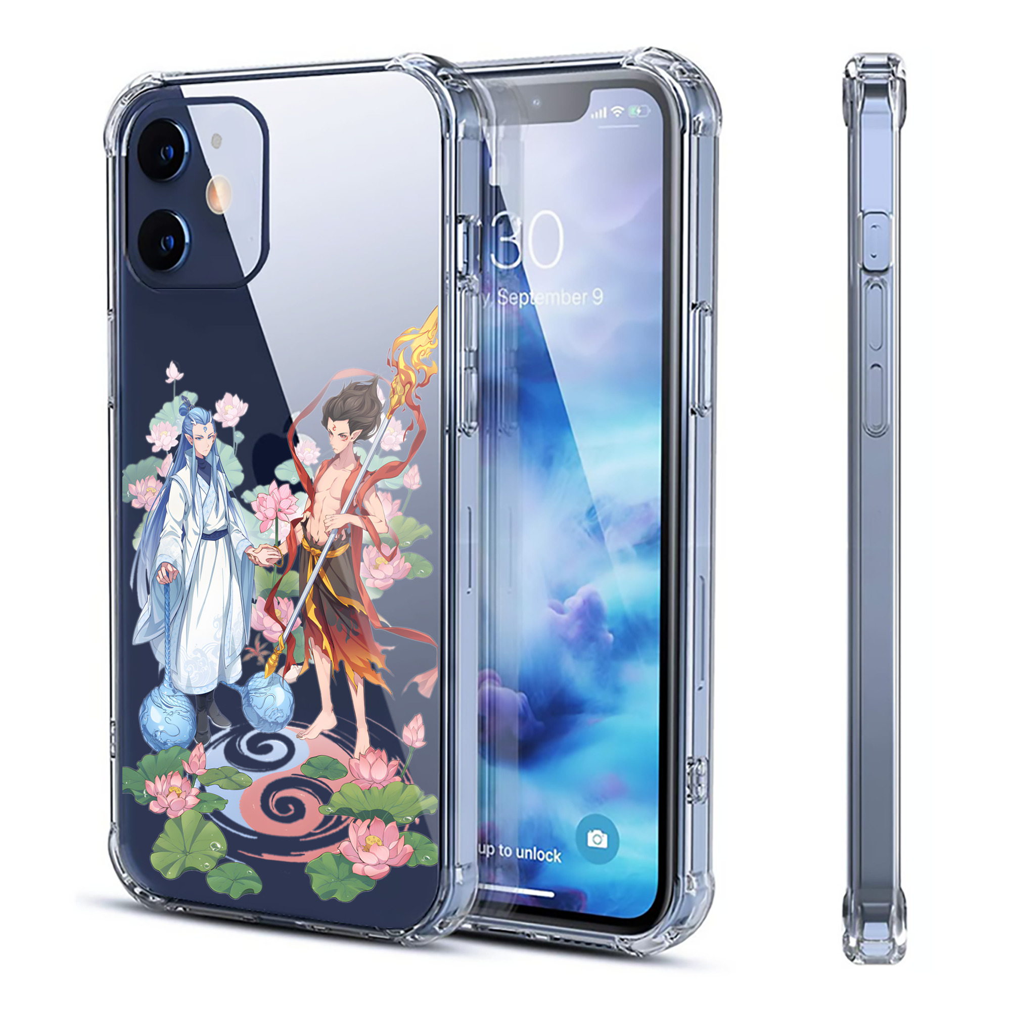 （画像用） Ne Zha 2 ナタ 魔童の大暴れ 【iPhone 12シリーズ対応】透明スマホケース（クリアソフトケース）